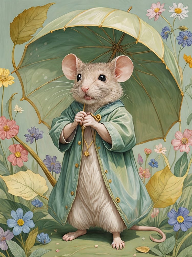 Mouse With Umbrella