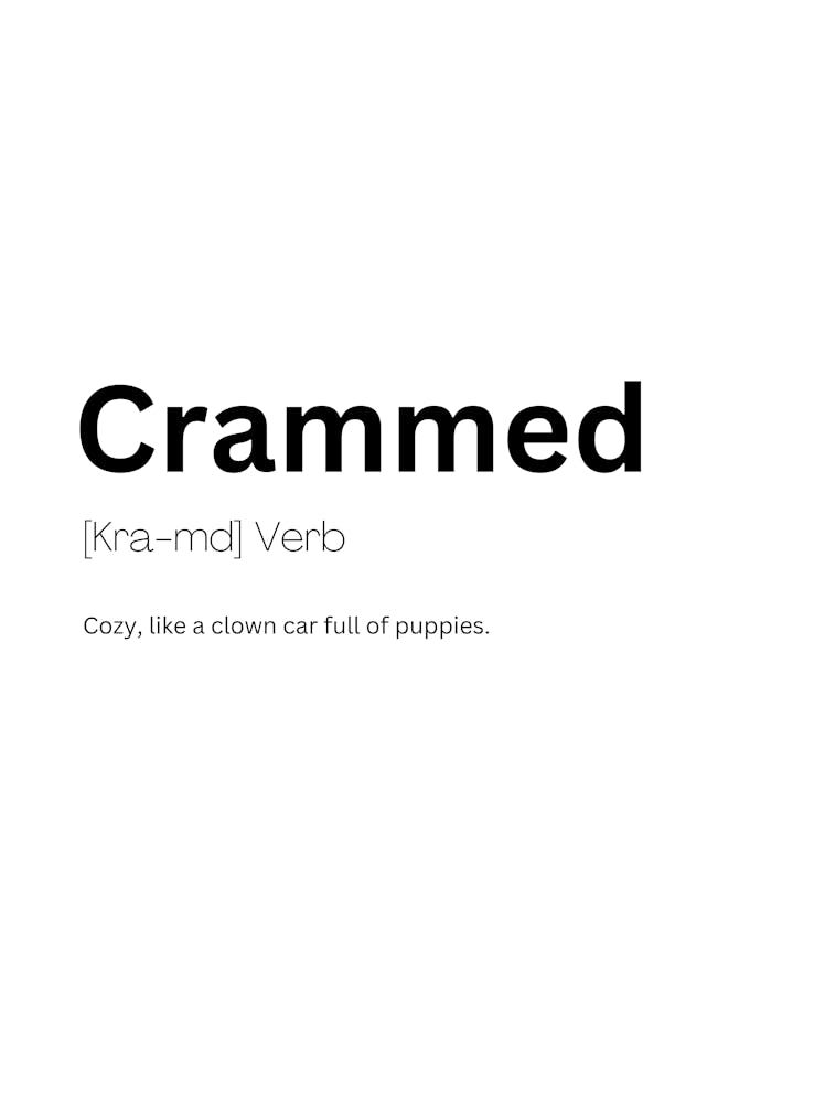 Crammed Definition Meaning