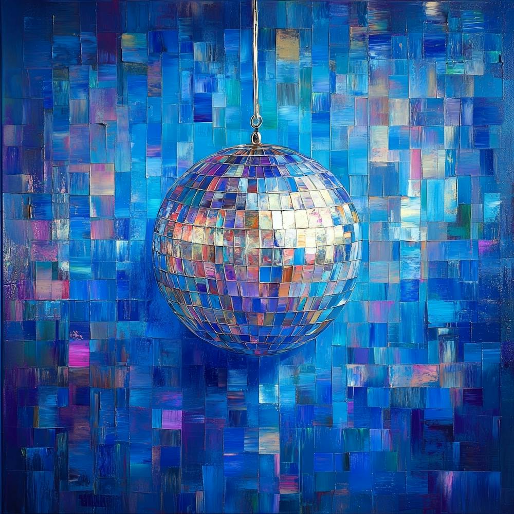 Disco Ball Canvas Print Art