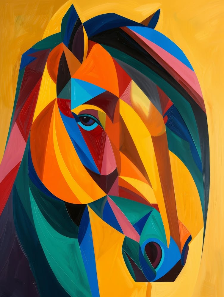 Abstract Horse Painting