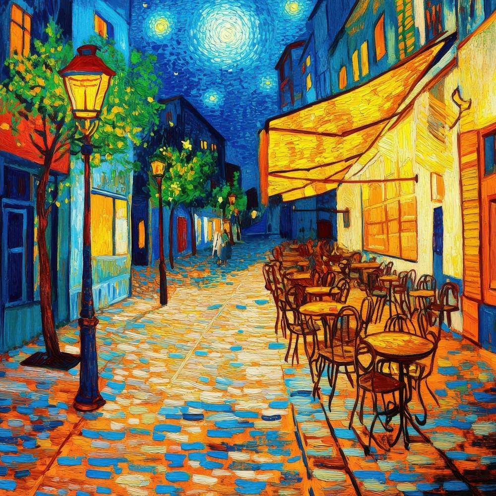 Starry Night At The Cafe