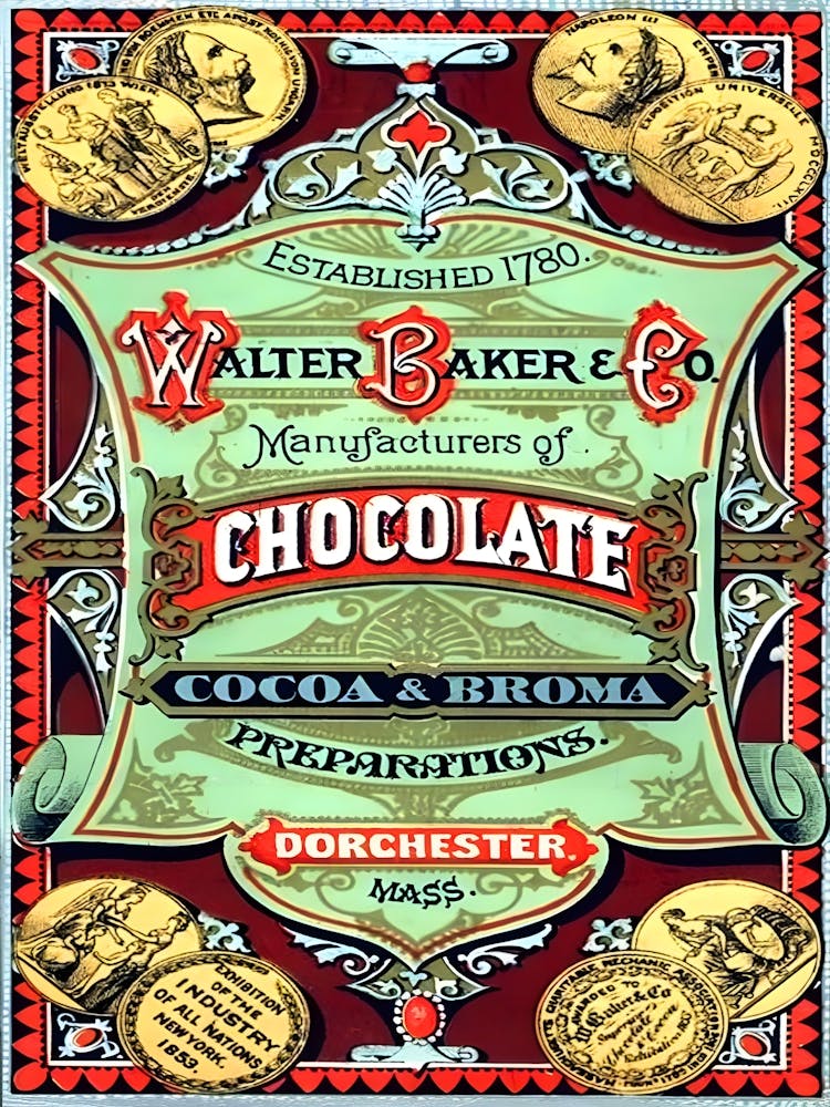 Manufacturer Of Chocolate, Vintage Advertisement