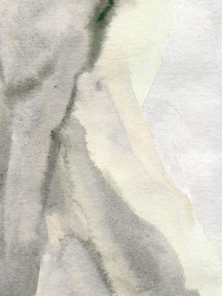 Grey And White Watercolor Painting