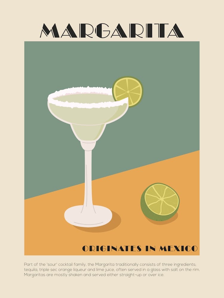 Margarita Cocktail Print