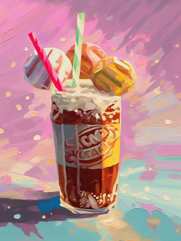 A Frapuccino Oil Painting 4