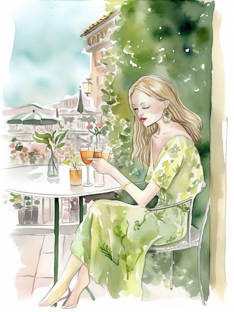 Having A Drink In Capri