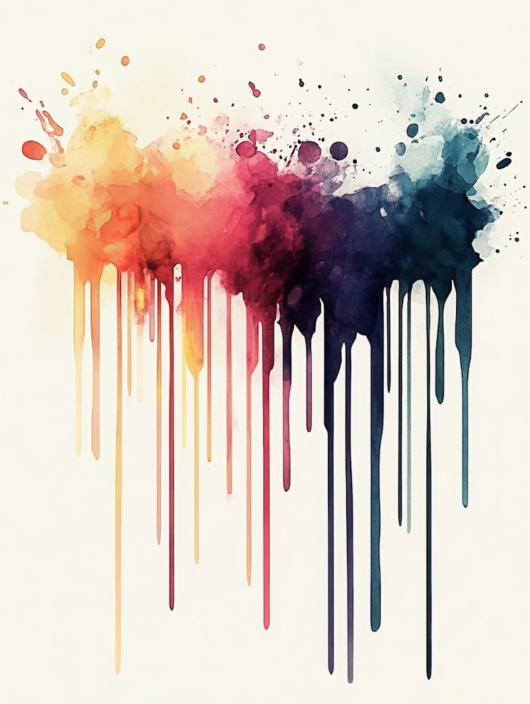 Abstract Watercolor Painting