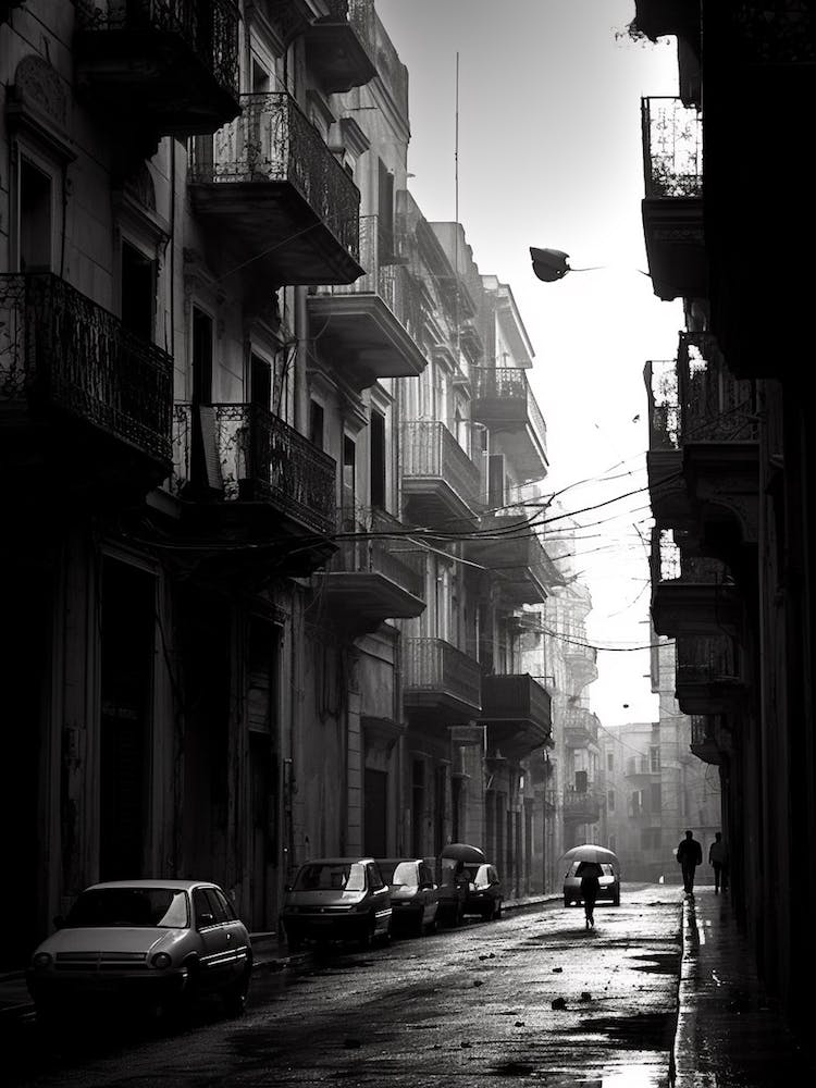 Palermo, Italy, Mediterranean Black And White Photography Analogue 3