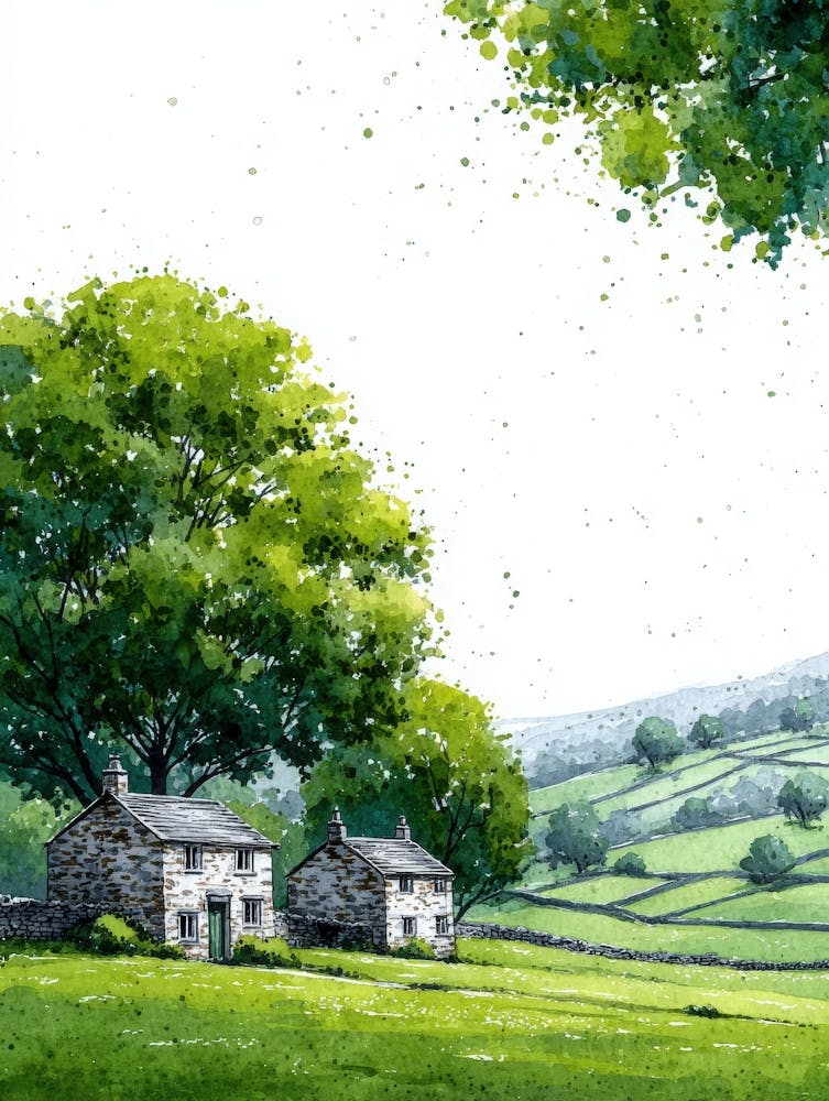 Aihrgdesign Isolated Watercolor Painting Of Countryside Lands 618b9fa9 7c9c 40a0 Ae44 D02c1cc2a46c 1