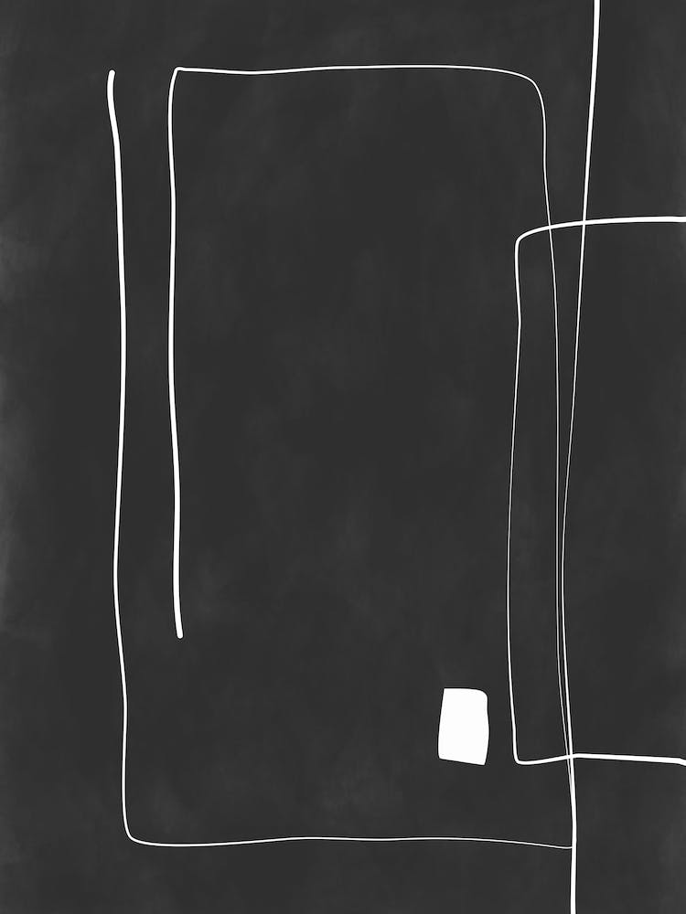 Black and White Abstract  Painting No.2