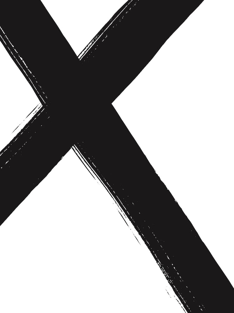 Abstract Black Cross