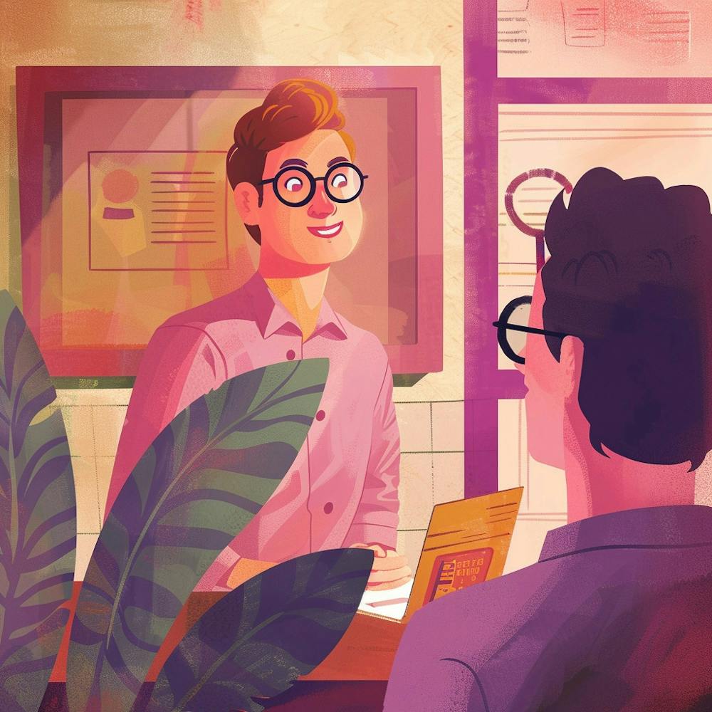 Illustration Of A Business Meeting 1