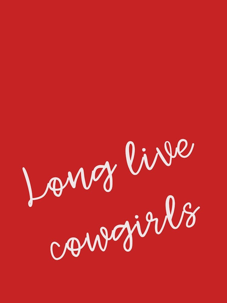 Red Long Live Cowgirls