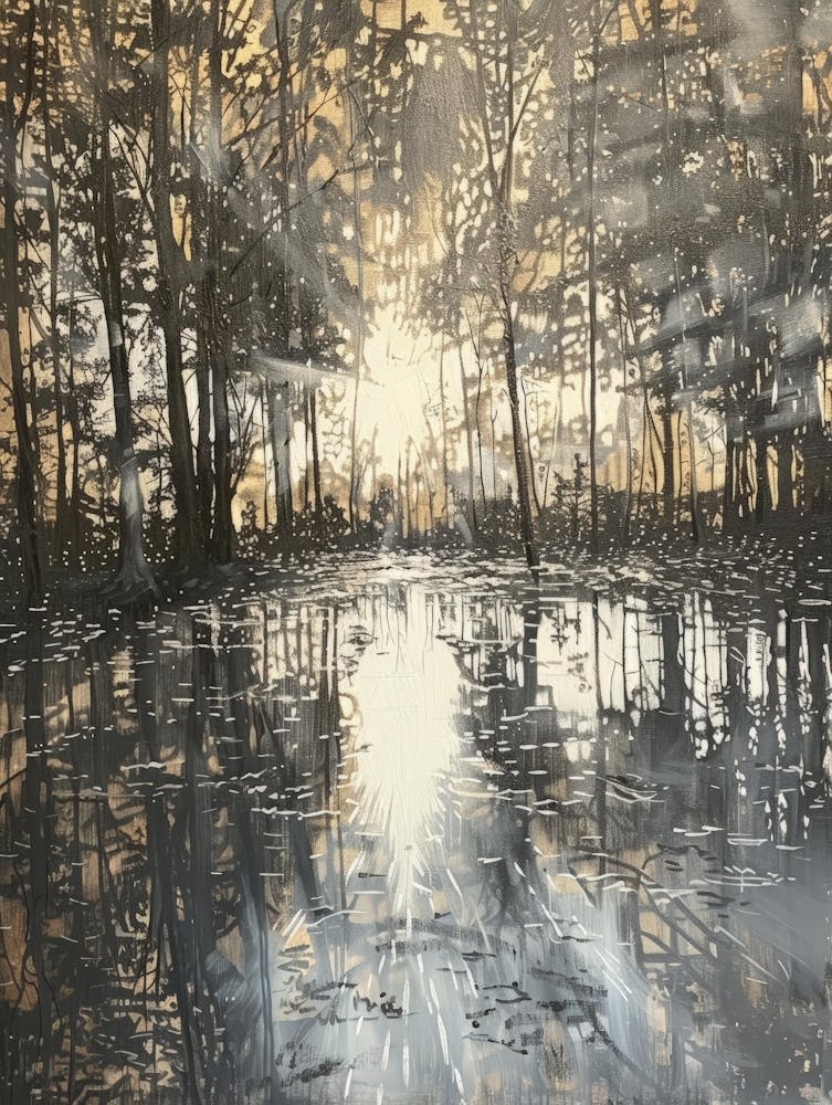 Sunrise In The Woods