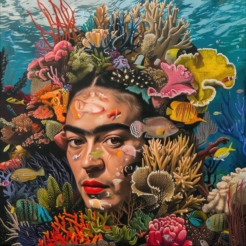 Frida Kahlo and the Coral Reef. Animal Conservation Series 1