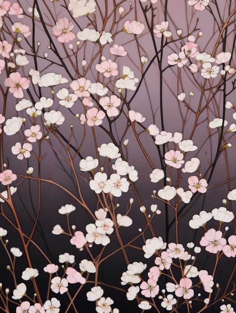 Flower Illustration Gypsophila Babys Breath 2
