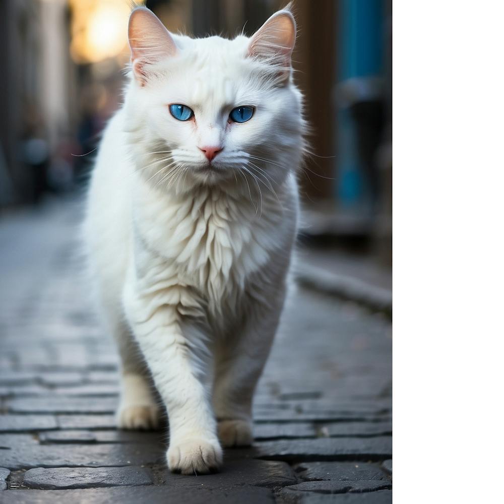 White Cat With Blue Eyes