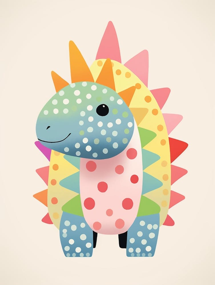 Colourful Dinosaur Ankylosaurus 3