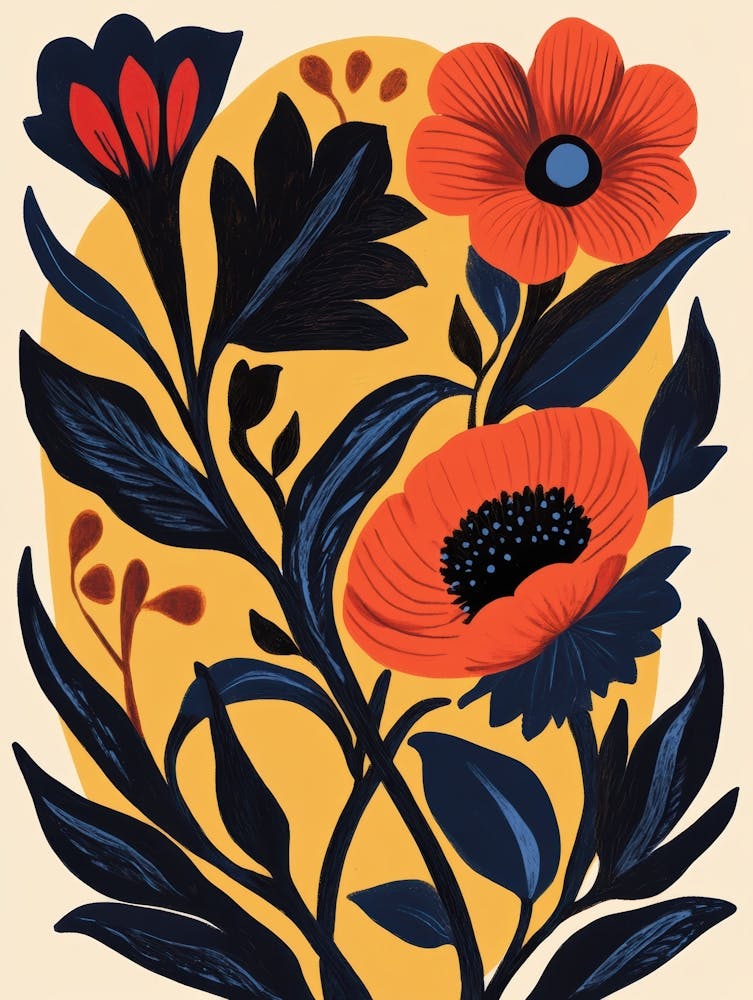 ornate flowers and plants 1