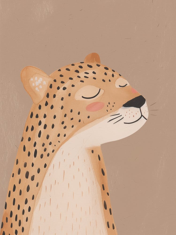 Cheetah, nursery wall art, kids room prints, playroom decor