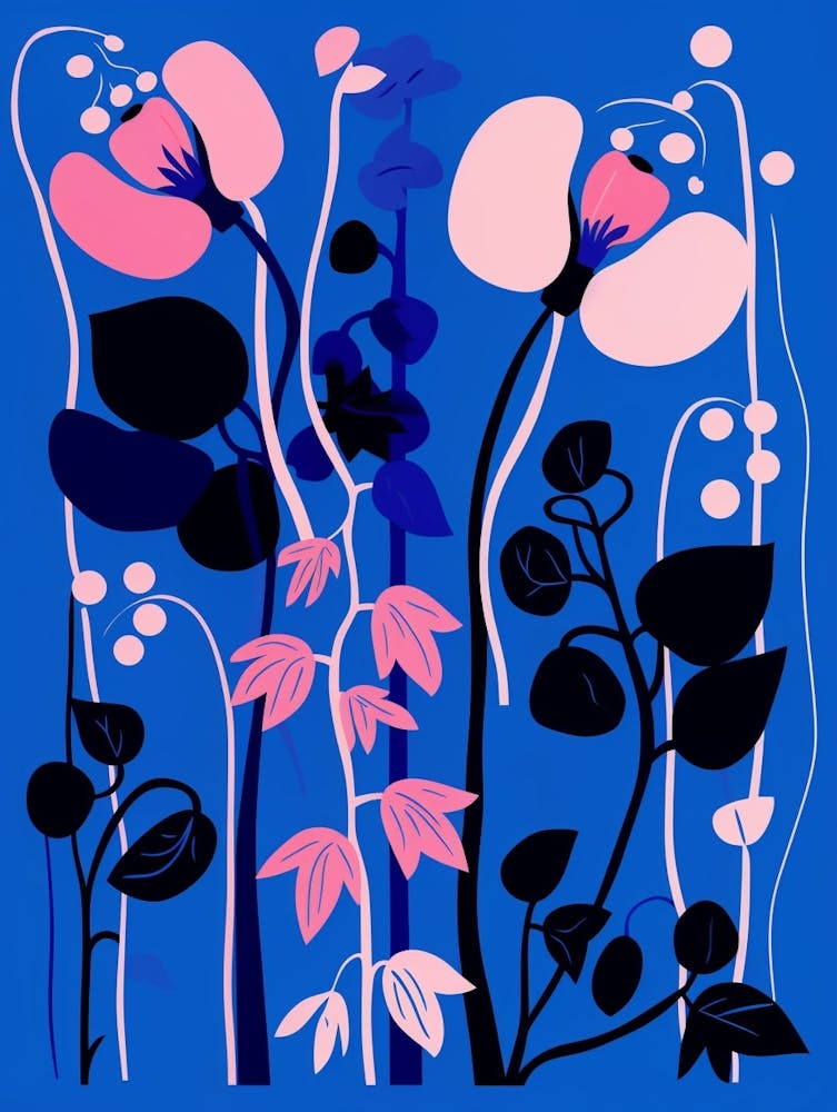 Illustration de Fleur Bleue Bleeding Heart Dicentra 1