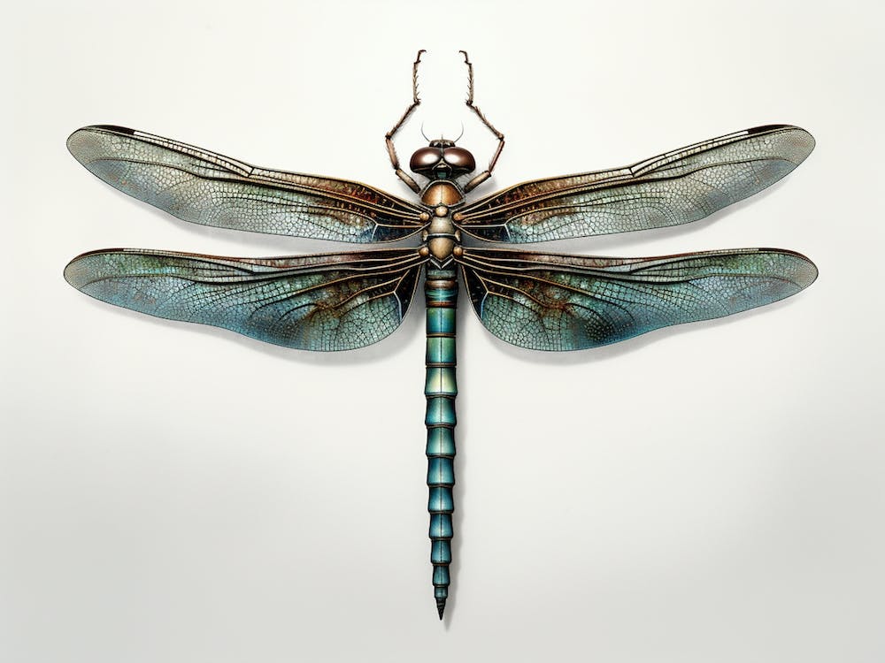 Libellule Anax Juni Illustration 1