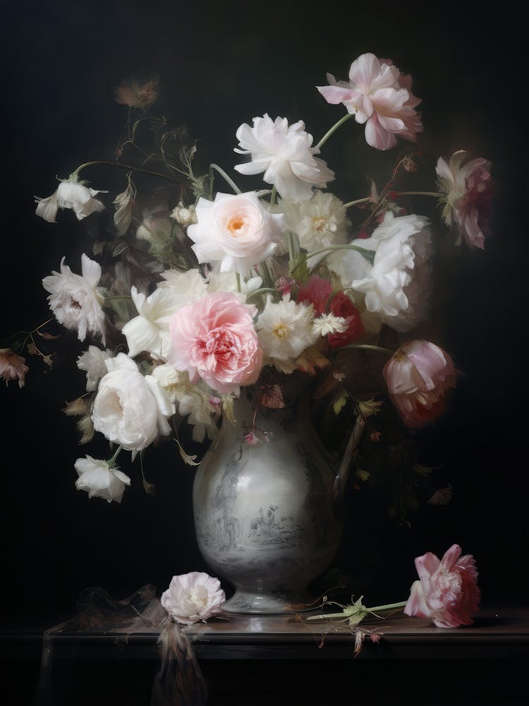 Wildblumen Stillleben Gemälde
