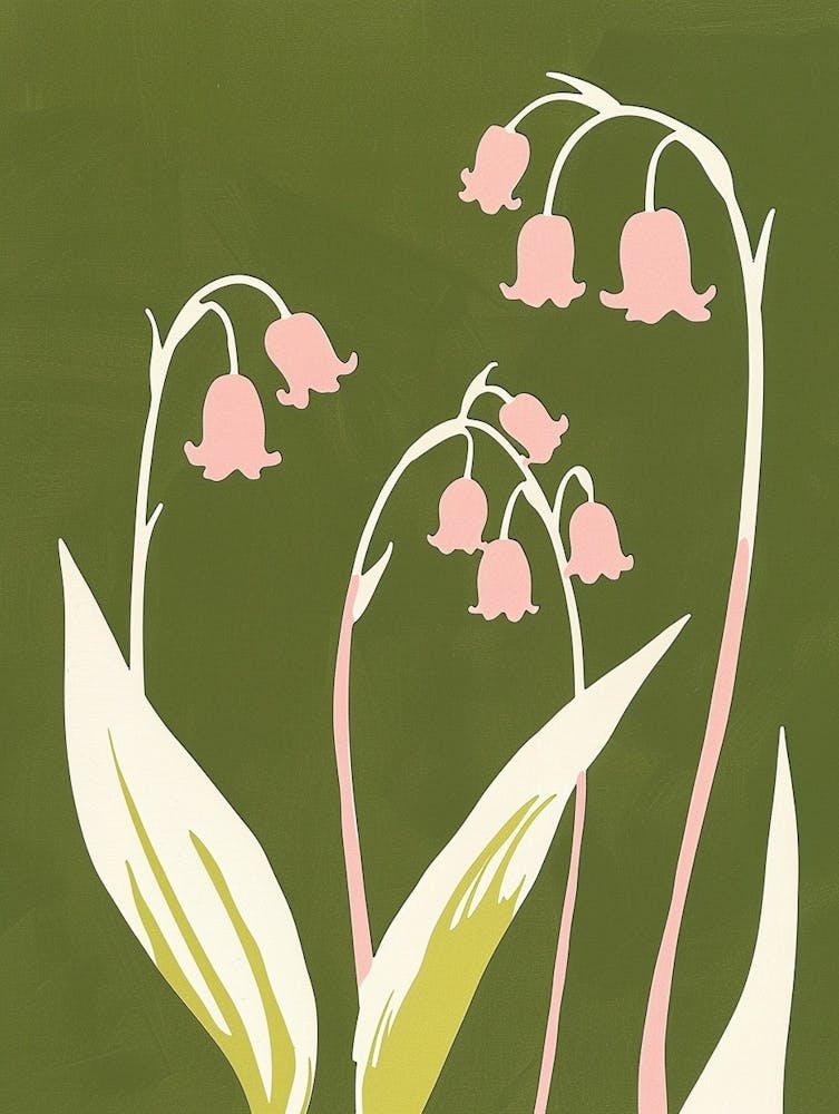 Pink & Green Lily Of The Valley