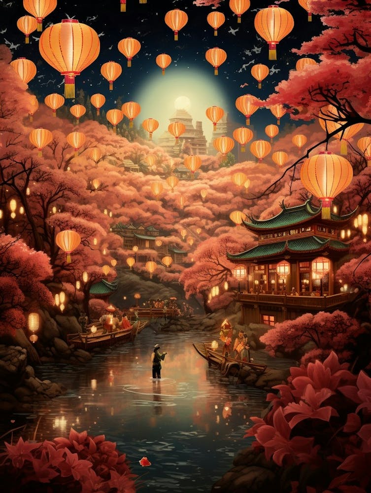 Chinese Lantern Festival Illustration 4