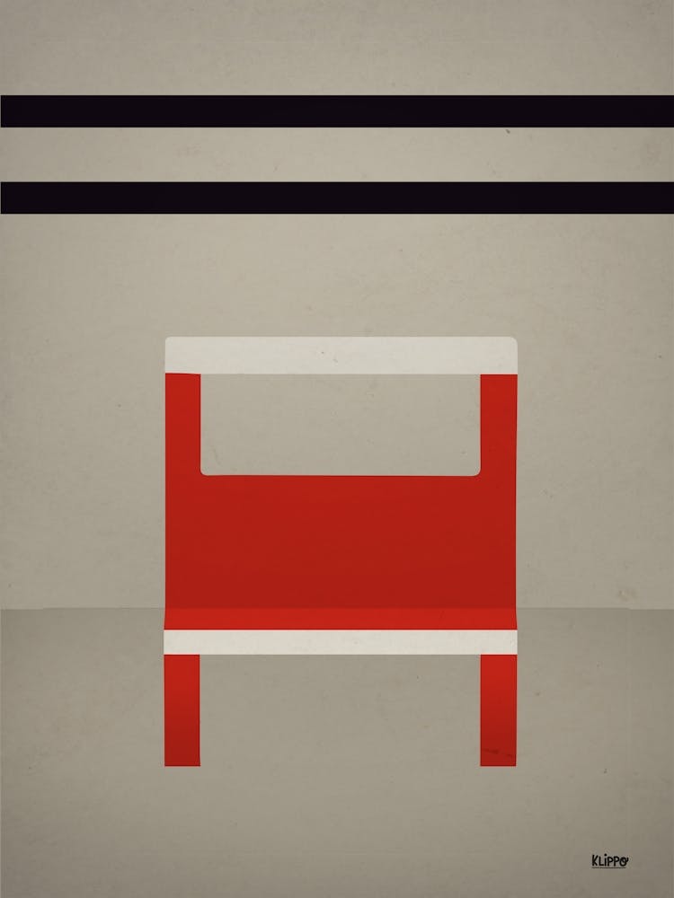 Minimal - Red  Bauhaus  Chair