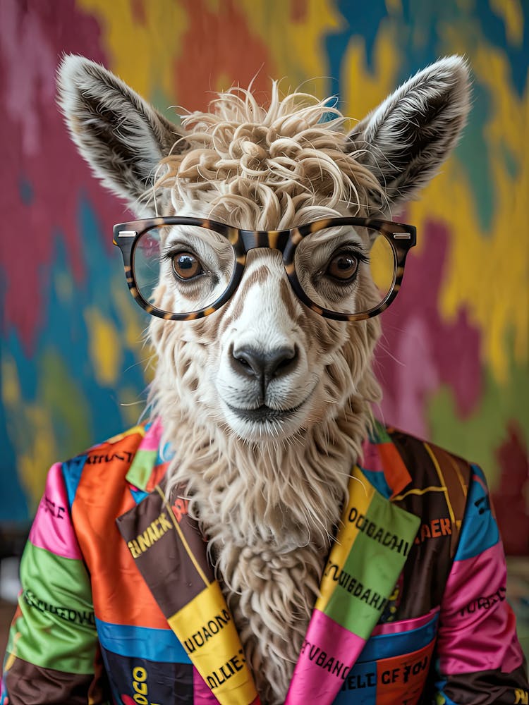 Llama With Glasses