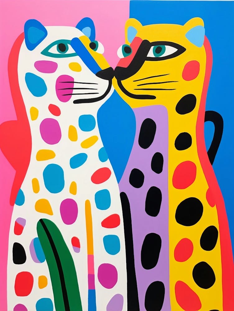 Colourful Kids Animal Art Jaguar 4