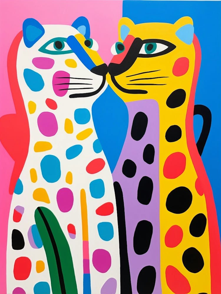 Colourful Kids Animal Art Jaguar 4