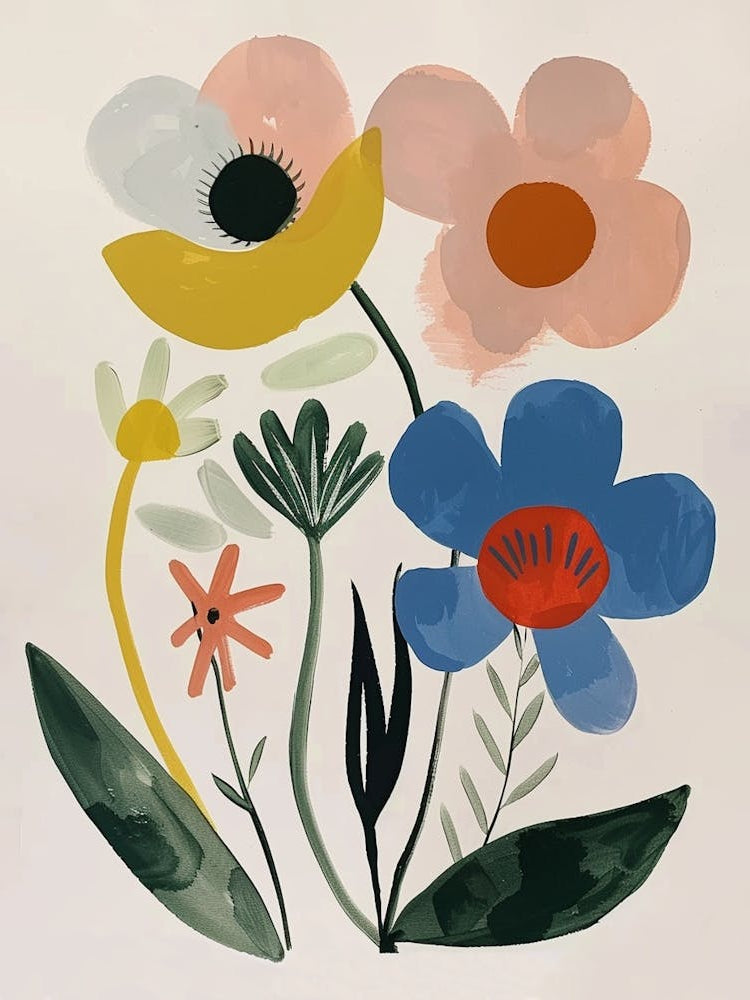 Painted Florals Everlasting Flower 3