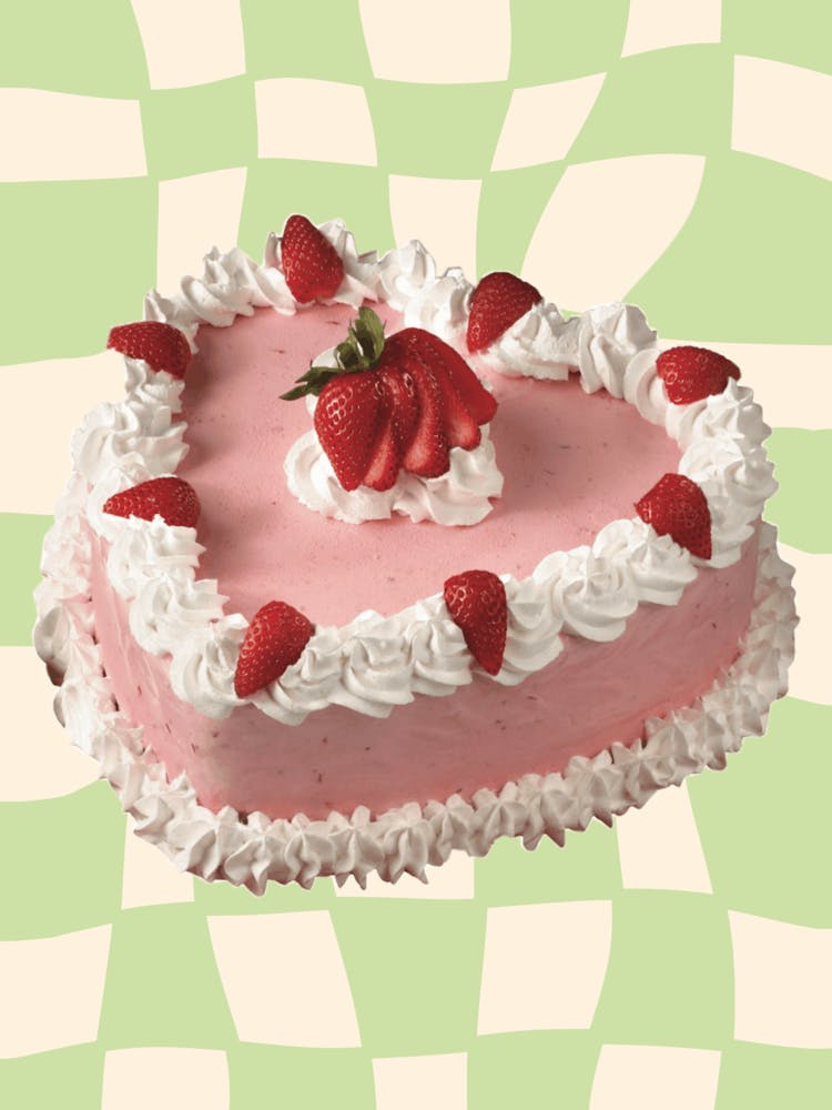 Coquette Heart Cake Danish Pastel