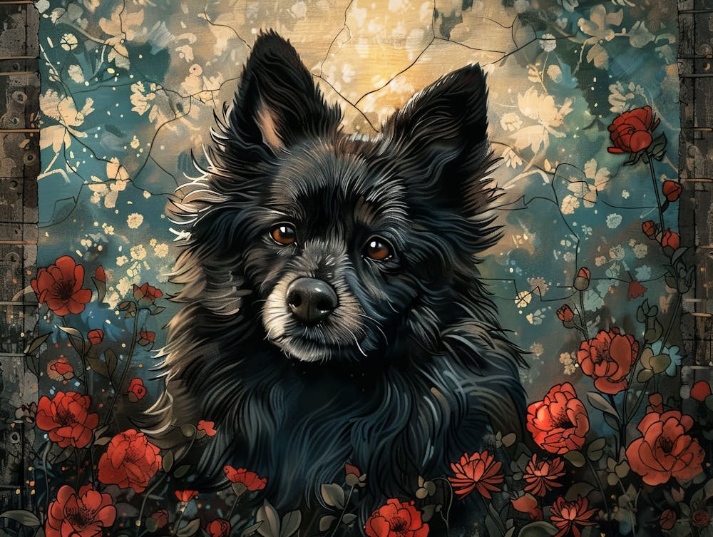 Keeshond Fine Art Portrait 2