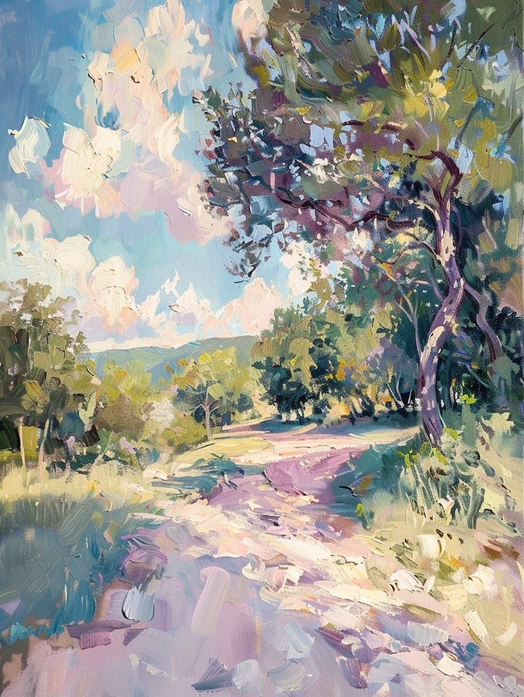 The Domain Austin Texas Oil Painting 1