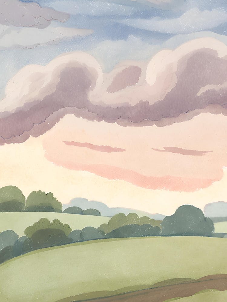 Sunset In The Country