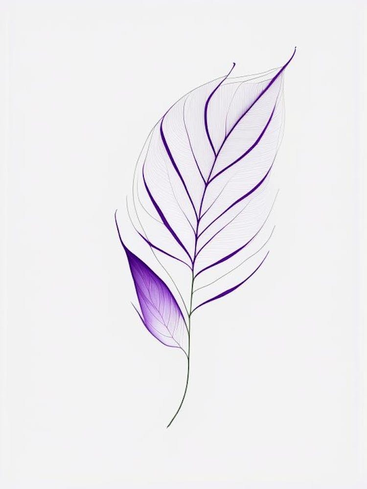 Lavender Leaf Abstract