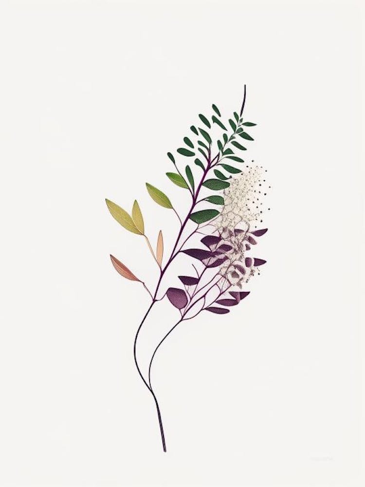 Feuille de Thym Abstraite
