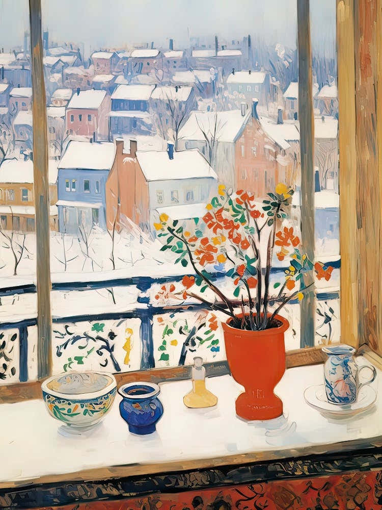 The Windowsill Of Harbin   China Snow Inspired By Matisse 4