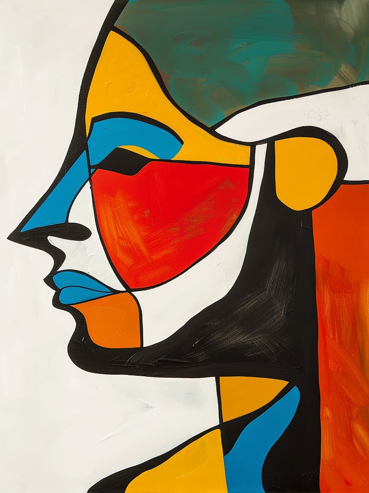 Abstract Of A Woman'S Face 1