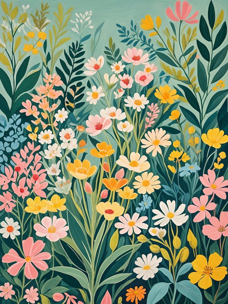 Fleurs Sauvages En Couleur
