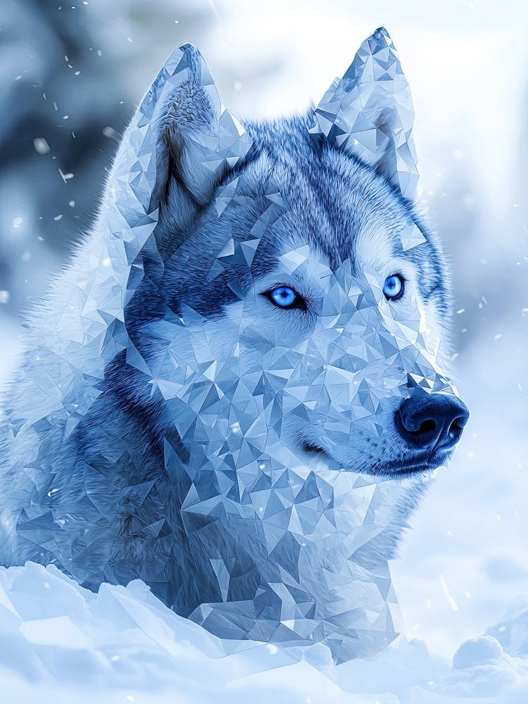Wolf In The Snow 4