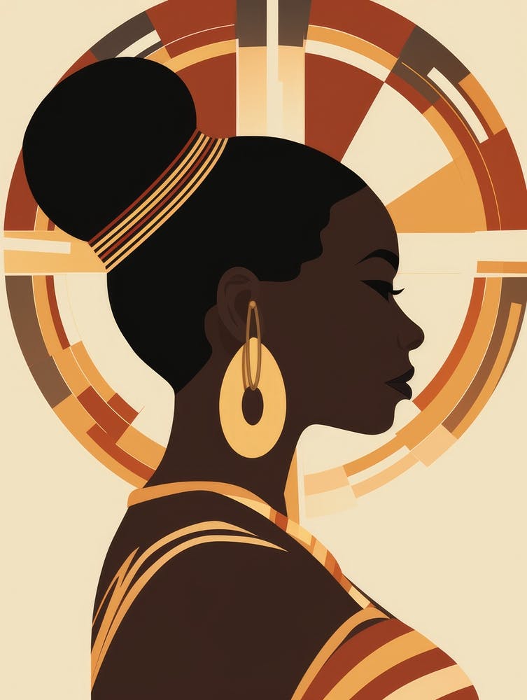 Afrikanische Frau 40