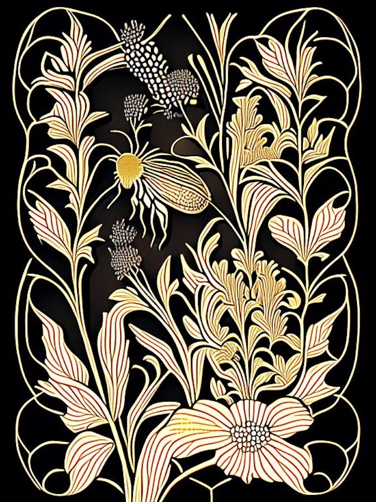 Beeswax Black William Morris Style