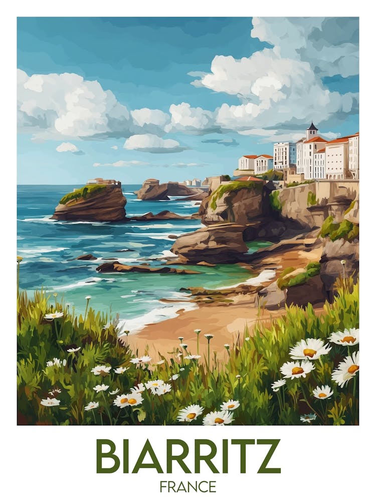 Affiche de voyage Biarritz