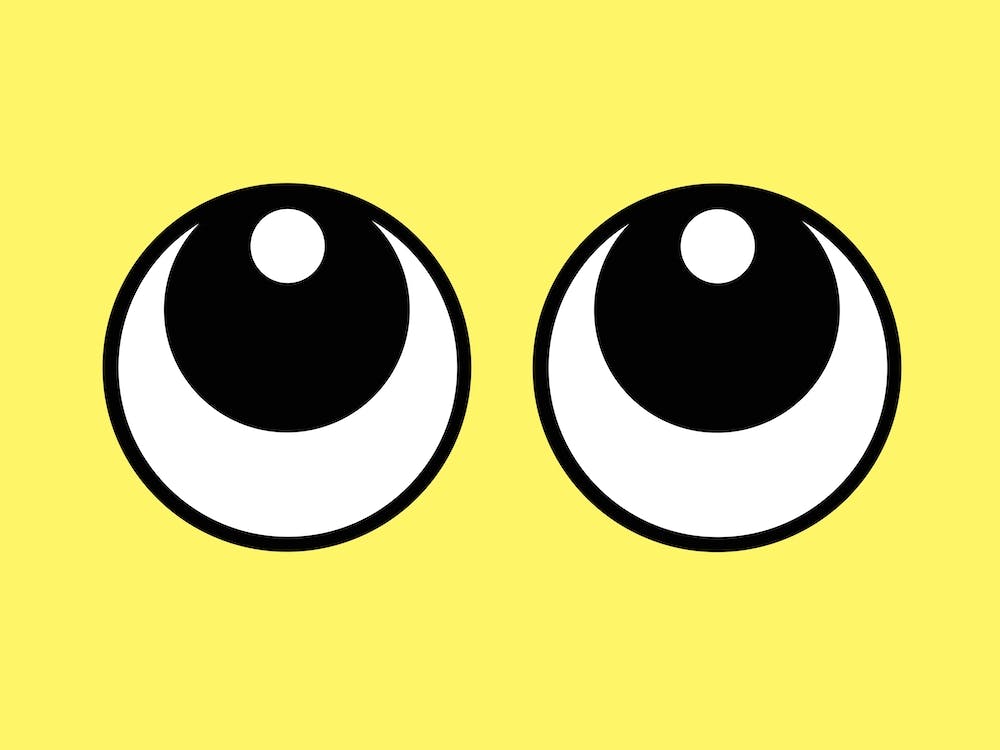 Yeux Expressifs Jaune Citron