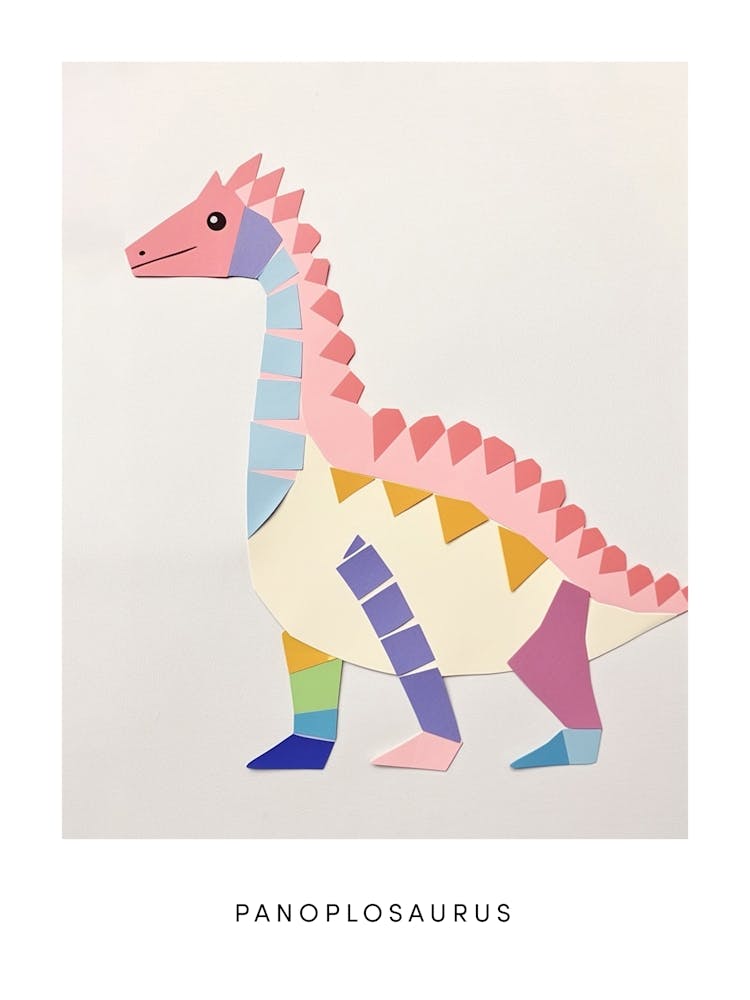 Nursery Dinosaur Art Panoplosaurus Poster