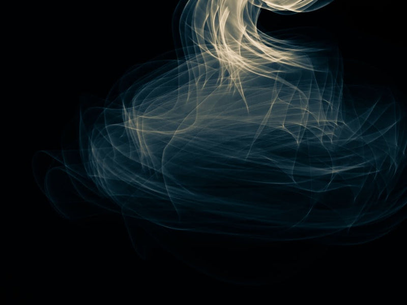 Glowing abstract curved blue and yellow lines 19